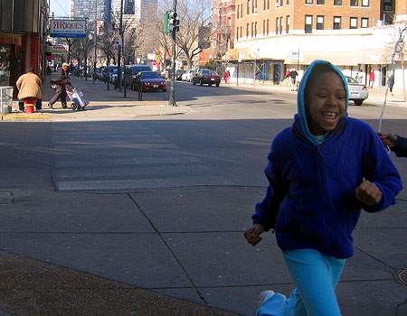 Waiting at the bus stop